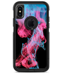 Vivid Pink and Teal liquid Cloud - iPhone X OtterBox Case & Skin Kits