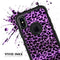 Vivid Purple Leopard Print - Skin Kit for the iPhone OtterBox Cases