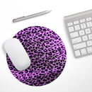 Vivid Purple Leopard Print// WaterProof Rubber Foam Backed Anti-Slip Mouse Pad for Home Work Office or Gaming Computer Desk