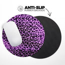 Vivid Purple Leopard Print// WaterProof Rubber Foam Backed Anti-Slip Mouse Pad for Home Work Office or Gaming Computer Desk