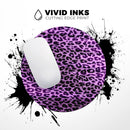 Vivid Purple Leopard Print// WaterProof Rubber Foam Backed Anti-Slip Mouse Pad for Home Work Office or Gaming Computer Desk