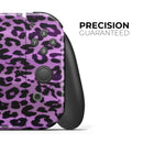 Vivid Purple Leopard Print // Skin Decal Wrap Kit for Nintendo Switch Console & Dock, Joy-Cons, Pro Controller, Lite, 3DS XL, 2DS XL, DSi, or Wii - Vinyl Skin Wrap for Nintendo Switch 2, OLED, Lite, Pro Controller, Wii & Classic Handhelds