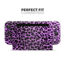 Vivid Purple Leopard Print // Skin Decal Wrap Kit for Nintendo Switch Console & Dock, Joy-Cons, Pro Controller, Lite, 3DS XL, 2DS XL, DSi, or Wii - Vinyl Skin Wrap for Nintendo Switch 2, OLED, Lite, Pro Controller, Wii & Classic Handhelds