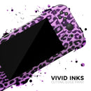 Vivid Purple Leopard Print // Skin Decal Wrap Kit for Nintendo Switch Console & Dock, Joy-Cons, Pro Controller, Lite, 3DS XL, 2DS XL, DSi, or Wii - Vinyl Skin Wrap for Nintendo Switch 2, OLED, Lite, Pro Controller, Wii & Classic Handhelds