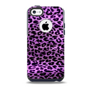 Vivid Purple Leopard Print Skin for the iPhone 5c OtterBox Commuter Case