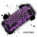 Vivid Purple Leopard Print // Full Body Skin Decal Wrap Kit for the Steam Deck handheld gaming computer