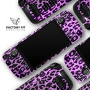 Vivid Purple Leopard Print // Full Body Skin Decal Wrap Kit for the Steam Deck handheld gaming computer