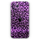 Vivid Purple Leopard Print - Protective Skin Wrap & Decal – Compatible with iPhone SE to iPhone 17 Pro Max (All Models)