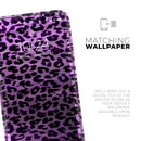 Vivid Purple Leopard Print - Protective Skin Wrap & Decal – Compatible with iPhone SE to iPhone 17 Pro Max (All Models)