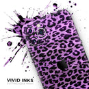 Vivid Purple Leopard Print - Protective Skin Wrap & Decal – Compatible with iPhone SE to iPhone 17 Pro Max (All Models)