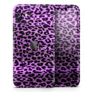 Vivid Purple Leopard Print - Protective Skin Wrap & Decal – Compatible with iPhone SE to iPhone 17 Pro Max (All Models)