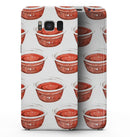 Vivid Red Ketchup Bowl - Samsung Galaxy S8 Full-Body Skin Kit