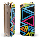 Vivid Retro Overlap iPhone 6/6s or 6/6s Plus 2-Piece Hybrid INK-Fuzed Case