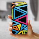 Vivid Retro Overlap iPhone 6/6s or 6/6s Plus 2-Piece Hybrid INK-Fuzed Case