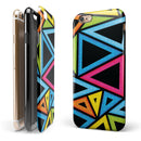 Vivid Retro Overlap iPhone 6/6s or 6/6s Plus 2-Piece Hybrid INK-Fuzed Case