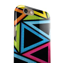 Vivid Retro Overlap iPhone 6/6s or 6/6s Plus 2-Piece Hybrid INK-Fuzed Case