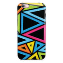 Vivid Retro Overlap iPhone 6/6s or 6/6s Plus 2-Piece Hybrid INK-Fuzed Case