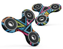 Vivid Retro Overlap Full-Body Fidget Spinner Skin-Kit
