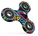 Vivid Retro Overlap Full-Body Fidget Spinner Skin-Kit