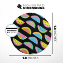 Vivid Retro Watermelon Slices// WaterProof Rubber Foam Backed Anti-Slip Mouse Pad for Home Work Office or Gaming Computer Desk