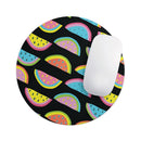 Vivid Retro Watermelon Slices// WaterProof Rubber Foam Backed Anti-Slip Mouse Pad for Home Work Office or Gaming Computer Desk