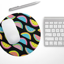 Vivid Retro Watermelon Slices// WaterProof Rubber Foam Backed Anti-Slip Mouse Pad for Home Work Office or Gaming Computer Desk