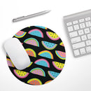 Vivid Retro Watermelon Slices// WaterProof Rubber Foam Backed Anti-Slip Mouse Pad for Home Work Office or Gaming Computer Desk