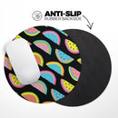 Vivid Retro Watermelon Slices// WaterProof Rubber Foam Backed Anti-Slip Mouse Pad for Home Work Office or Gaming Computer Desk