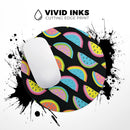Vivid Retro Watermelon Slices// WaterProof Rubber Foam Backed Anti-Slip Mouse Pad for Home Work Office or Gaming Computer Desk