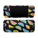 Vivid Retro Watermelon Slices // Full Body Skin Decal Wrap Kit for the Steam Deck handheld gaming computer