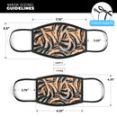 Vivid Tiger Animal Print V10 - Made in USA Mouth Cover Unisex Anti-Dust Cotton Blend Reusable & Washable Face Mask with Adjustable Sizing for Adult or Child