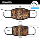 Vivid Tiger Animal Print V1 - Made in USA Mouth Cover Unisex Anti-Dust Cotton Blend Reusable & Washable Face Mask with Adjustable Sizing for Adult or Child