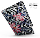 Vivid Tropical Chevron Floral v1 - Skin Decal Wrap Kit Compatible with the Apple MacBook Pro, Pro with Touch Bar or Air (11", 12", 13", 15" & 16" - All Versions Available)