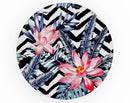 Vivid Tropical Chevron Floral v1 - Skin Kit for PopSockets and other Smartphone Extendable Grips & Stands