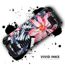 Vivid Tropical Chevron Floral v1 // Full Body Skin Decal Wrap Kit for the Steam Deck handheld gaming computer