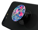 Vivid Tropical Chevron Floral v2 - Skin Kit for PopSockets and other Smartphone Extendable Grips & Stands