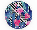 Vivid Tropical Chevron Floral v2 - Skin Kit for PopSockets and other Smartphone Extendable Grips & Stands