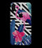 Vivid Tropical Chevron Floral v2 - iPhone XS MAX, XS/X, 8/8+, 7/7+, 5/5S/SE Skin-Kit (All iPhones Available)