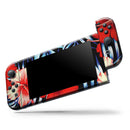Vivid Tropical Red Floral v1 // Skin Decal Wrap Kit for Nintendo Switch Console & Dock, Joy-Cons, Pro Controller, Lite, 3DS XL, 2DS XL, DSi, or Wii - Vinyl Skin Wrap for Nintendo Switch 2, OLED, Lite, Pro Controller, Wii & Classic Handhelds