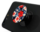 Vivid Tropical Red Floral v1 - Skin Kit for PopSockets and other Smartphone Extendable Grips & Stands