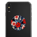 Vivid Tropical Red Floral v1 - Skin Kit for PopSockets and other Smartphone Extendable Grips & Stands