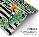 Vivid Tropical Stripe Floral v1 - Skin Decal Wrap Kit Compatible with the Apple MacBook Pro, Pro with Touch Bar or Air (11", 12", 13", 15" & 16" - All Versions Available)