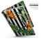 Vivid Tropical Stripe Floral v1 - Skin Decal Wrap Kit Compatible with the Apple MacBook Pro, Pro with Touch Bar or Air (11", 12", 13", 15" & 16" - All Versions Available)