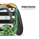 Vivid Tropical Stripe Floral v1 // Skin Decal Wrap Kit for Nintendo Switch Console & Dock, Joy-Cons, Pro Controller, Lite, 3DS XL, 2DS XL, DSi, or Wii - Vinyl Skin Wrap for Nintendo Switch 2, OLED, Lite, Pro Controller, Wii & Classic Handhelds