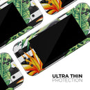 Vivid Tropical Stripe Floral v1 // Skin Decal Wrap Kit for Nintendo Switch Console & Dock, Joy-Cons, Pro Controller, Lite, 3DS XL, 2DS XL, DSi, or Wii - Vinyl Skin Wrap for Nintendo Switch 2, OLED, Lite, Pro Controller, Wii & Classic Handhelds