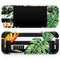 Vivid Tropical Stripe Floral v1 // Full Body Skin Decal Wrap Kit for the Steam Deck handheld gaming computer