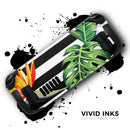 Vivid Tropical Stripe Floral v1 // Full Body Skin Decal Wrap Kit for the Steam Deck handheld gaming computer