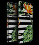 Vivid Tropical Stripe Floral v1 - iPhone XS MAX, XS/X, 8/8+, 7/7+, 5/5S/SE Skin-Kit (All iPhones Available)