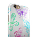 Vivid Vector Butterflies iPhone 6/6s or 6/6s Plus 2-Piece Hybrid INK-Fuzed Case
