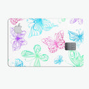 Vivid Vector Butterflies - Premium Protective Decal Skin-Kit for the Apple Credit Card